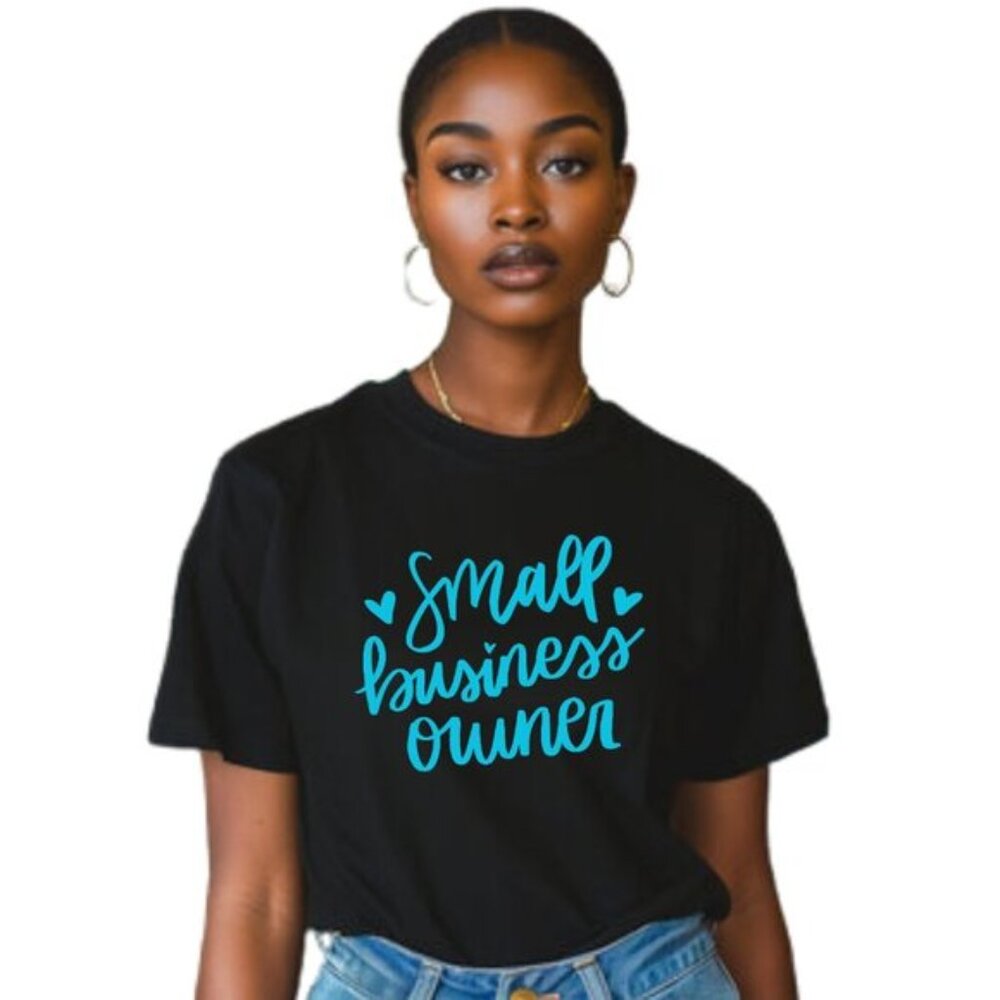 ✨ "Small Business Owner” Black Tee ✨ - Picture 1 of 1